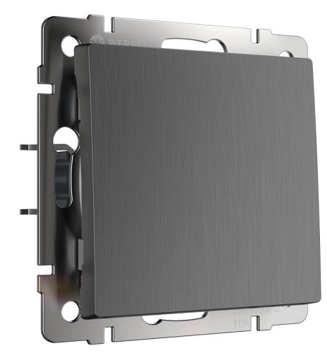 Переключатель без рамки Werkel 1-кл. проходной графит рифленый фото Переключатель без рамки Werkel 1-кл. проходной графит рифленый картинка